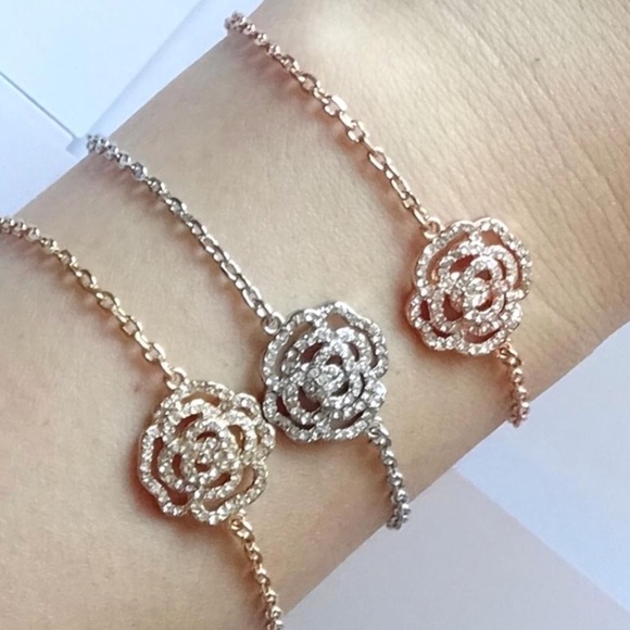 KATE SPADE • Crystal Rose Páve Bracelet - Picture 2 of 6